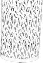 BEIJIALY Metal Umbrella Holder, Umbrella Stand Rack for Entryway, Metal Hollowed Freestanding Round Umbrella Holder Organizer Bin for Home Hotel Office Decor(White Small)