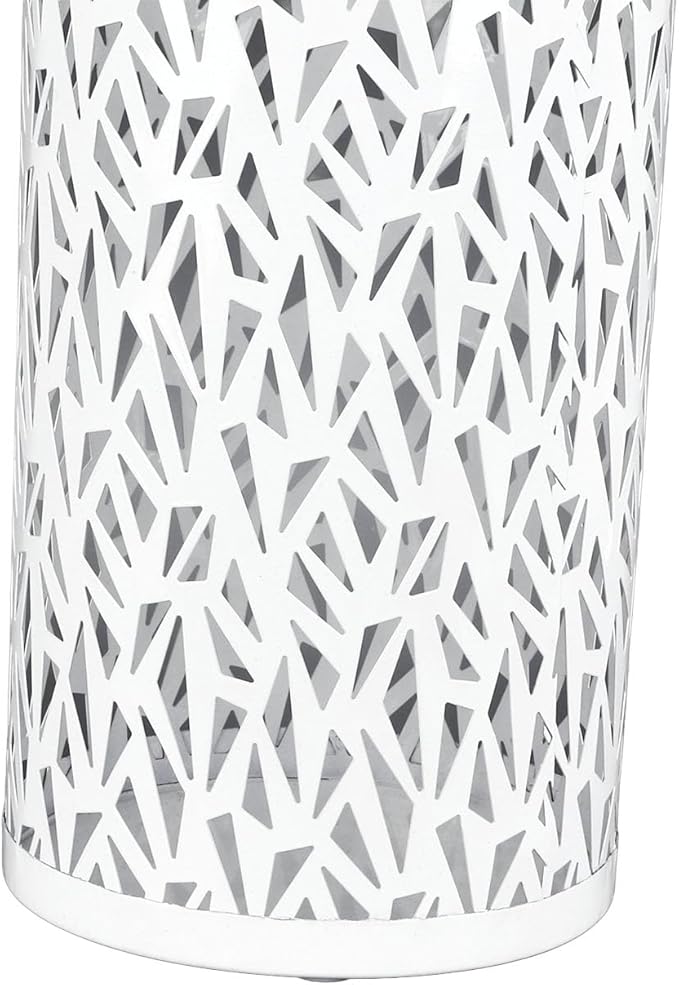 Umbrella Stand Rack for Entryway Metal Hollowed Freestanding Round Umbrella Holder Organizer Bin for Home Hotel Office Decor (Medium)