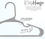 Utopia Home 60 Pack Kids Hangers - 11.5 Inch Plastic Baby Hangers for Closet - Childrens Hanger for Clothes & Infant Hanger for Closet - for Everyday Standard Use (Gray)