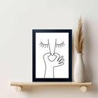 Framed Black and White Bathroom Wall Art Funny Bathroom Wall Decor Signs Bad Smell Toliet Print Painting Decor Canvas Artwork