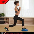 JFIT Inflatable Balance and Stability Disc, Black, 13-Inch