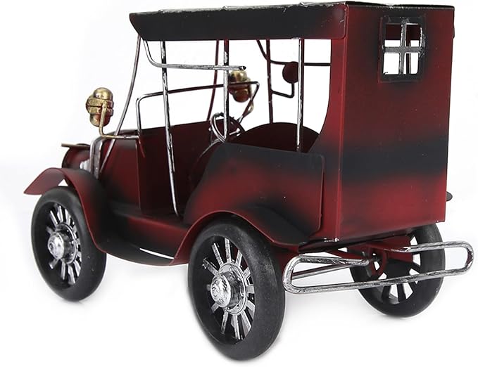 Metal Antique Vintage Car Model, Old Vintage Car Model, Antique Car with Miniature Classic Car Arts for Office Home Desktop Decoration