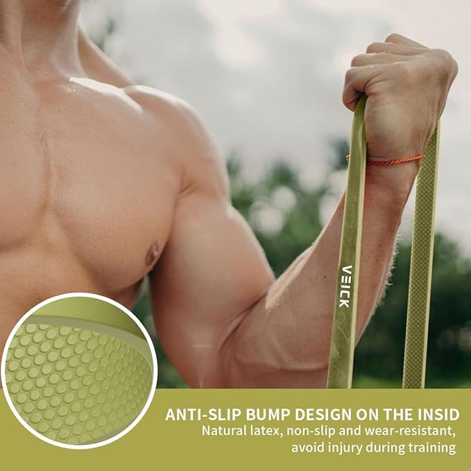 VEICK Resistance Bands for Working Out, Exercise Bands, Workout Bands, Pull Up Assistance Bands, Long Heavy Stretch Bands Set for Men Women, Power Weight Gym at Home Fitness Equipment