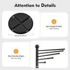 Scarf Organizer 30 Tiers, 67" Height Spiral Scarf Holder, Metal Hijab Organizer for Multiple Scarves Purse Hat, Floor-Standing Belt Pants Hanger for Store Boutique Home (Black)