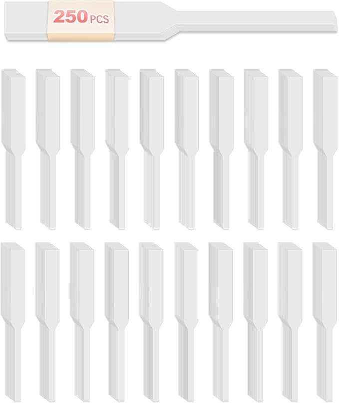 250/500/1000/2500 Pieces Perfume Tester Strips, Disposable Fragrance Test Strips, Pure White and Strong Absorbent, Fragrance Blotter Strips, Scent Strips, for Fragrances Essential Oils Spice