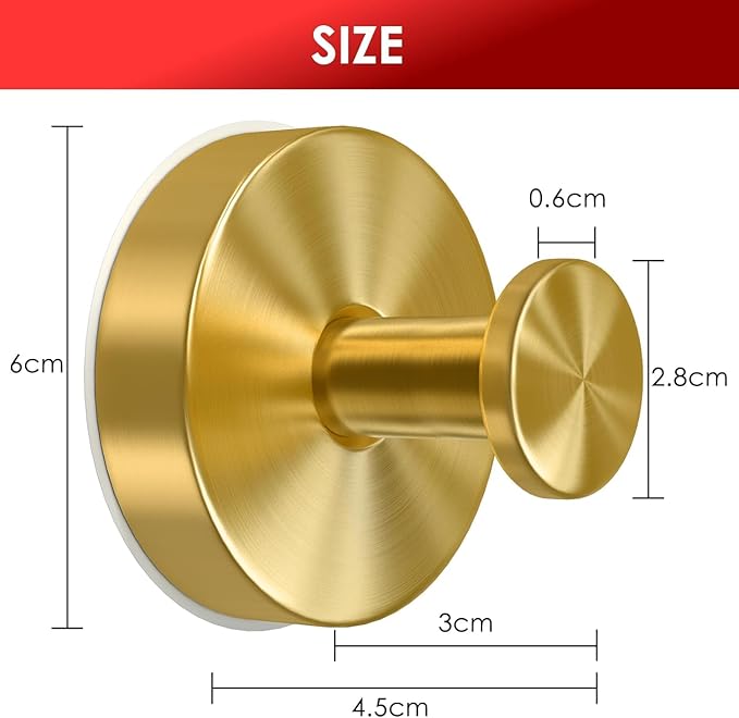 Linwnil Suction Cup Wreath Hanger，Suction Cup Hooks Hanging 10Lbs，Waterproof Suction Cup Wreath Holder for Windows, Shower, Wreaths，Smooth Doors (2, Gold)