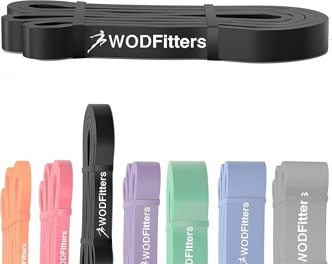 WODFitters Pro Series Pull-Up Assistance Bands – Premium Resistance Loop Bands for Assisted Pull Ups, Muscle Ups, Strength Training & Mobility – Durable Bands for Functional Fitness