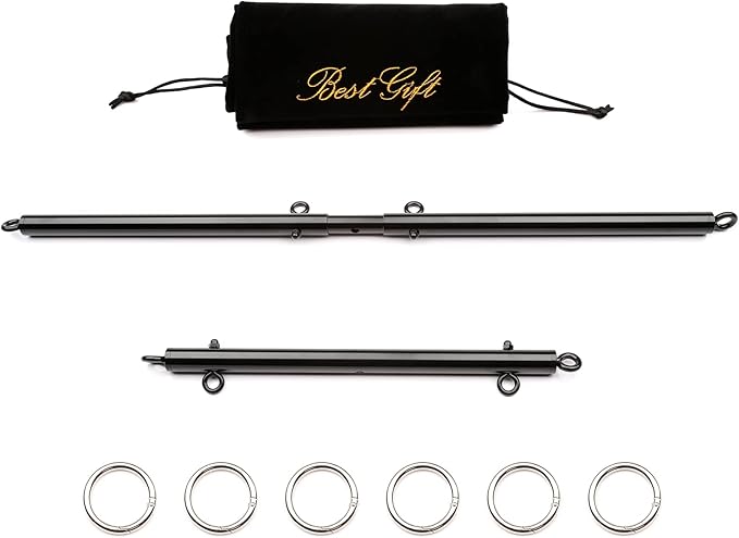 Sovyime 2pcs Silver Portable Restore Spreader Bar, Exercise Guide Pilates Sports Aid Training Fitness Gear, Home Yoga Gym Kit