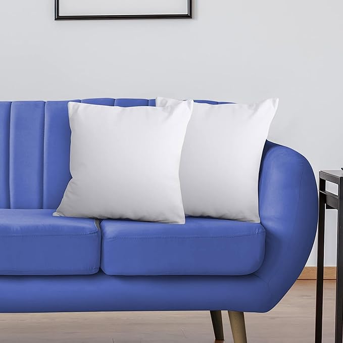 Covers & All Throw Pillow Inserts Only Pack of 2, Durable Soft Square 26 x 26 Inches 65 GSM Non-Woven Fabric with 15D Silicon Fiber Filling, Universal uses for Home Decor Office Indoor Outdoor