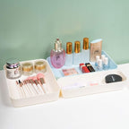 Backerysupply (9 Piece Set) Large Size Plastic Desk Drawer Organizers For Makeup Bathroom Office Kitchen Three Colors