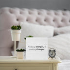 Inspirational Quote Home Office Accessories Decor Rustic Wooden Box Sign Desk Decor for Colleague Friend Table Shelf Wall Living Room Bathroom Farmhouse Office Work Wood Block Plaque Box Sign