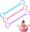Figure 8 Resistance Band with Handles Elastic Bands for Working Out Arm Back Shoulder Training Elastic Ropes Exercise Equipment for Yoga Pilates Physical Stretching Chest Expander