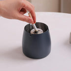 Ashtray with Lid for Cigarette, Stainless Steel Smokeless Odorless Windproof Ashtrays for Home Office Tabletop Outside Patio Outdoor Balcony(3.54''x2.8''x3.38'')