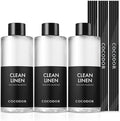 COCODOR Reed Diffuser Oil Refill/Clean Linen /6.7oz(200ml) / 3 Pack/Aromatherapy, Home Fragrance, Scented Oils, Oils for Reed Diffuser, Bathroom Home Decor