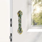 Mezuzah with Scroll for Door, Enamel&Zinc Alloy Blessing Mezuzah Case for Door, Colored Painted Mezuzha Scroll Kosher for Jewish Gifts/Jewish Decor, Christmas (Dark Green, 1.37x5.98 in)