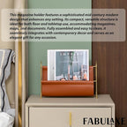 Fabulaxe 9-Inch Magazine Rack, Floor Standing Book Basket, Newspaper Holder and File Holders - Nursery Decor, Desk Accessory, Living Room and Guest Room Essentials, Home Office, and Waiting Areas