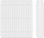40Pcs 3 Hole Punched Magazine Holders, Magazine Organizer, 3 Ring Binder Insert Strips, Translucent White