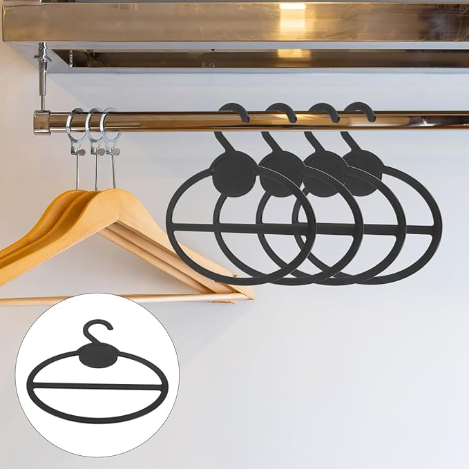 VOSAREA 10pcs Scarf Organizer Rack Multi-Functional Hanger for Ties Belts and Shawls Space-Saving Design for Closet Storage Practical Accessory Holder