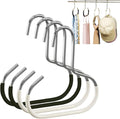 Durable Steel Hangers: Maximize Closet Space with Versatile Storage, Non-Slip Stainless Steel Clothes Rack Organizer for Hats, Ties, Scarves, Clothes (2, Mix)