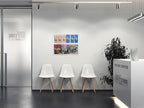 Displays2go 2-Tiered Acrylic Literature Wall Rack, Adjustable, Fits Brochures and Magazines - Clear (2RP6CLR)