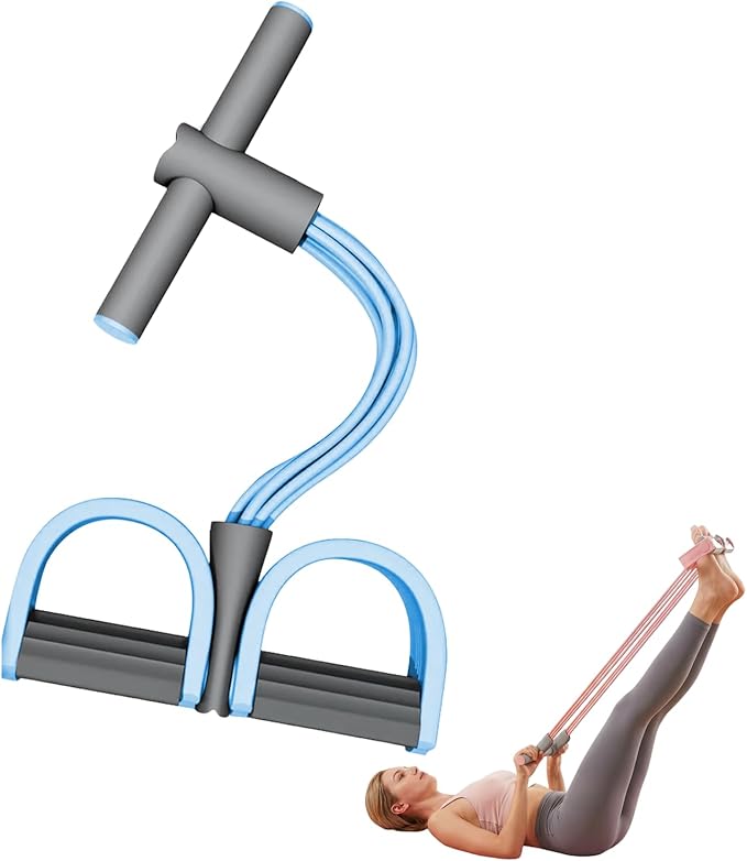 Pedal Resistance Bands with Handles - 2026 New Multifunctional Rubber Fitness Band for Full Body Workout, Yoga, Stretching, Waist, Arm, Leg