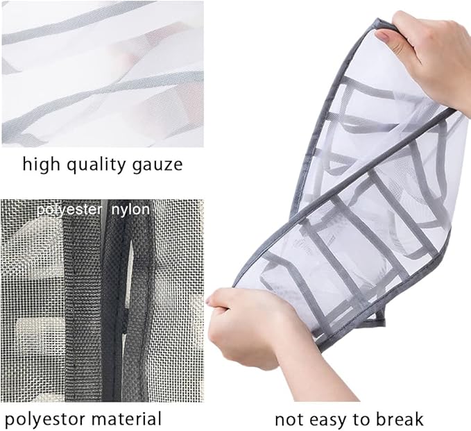 HSLFUAI 10 Pack Drawer Organizer for Bra, Underwear, Sock,Tie Foldable Closet Organizer Drawer Soft Fabric Dresser Drawer Divider Bins for Bra Underwear Socks Ties (10PCS Bra+Underware+Socks)
