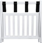 Casual Home Shelf-White Luggage Rack, 26.75" Wide