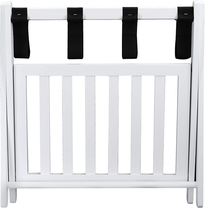 Casual Home Luggage Rack, White (New)
