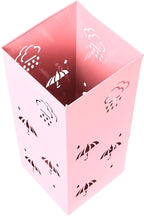 GLOGLOW Nan Metal Umbrella Stand, Carbon Steel, Stylish and Durable Umbrella Holder Bin for Entryway, Home, Office Spaces with 42x16x16cm Ornament (Pink)