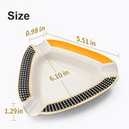 Cigar Ashtray - Premium Triangle Design for Indoor/Outdoor Use, Large Capacity, Elegant Rest for Cigar Lovers, Perfect for Patio, Home, or Office