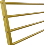 Scarf Organizer, Metal Hijab Organizer, 10 Tier Scarf Holder Hanger for Multiple Scarves, Freestanding Hijab Stand Belt Pants Hanging Rack for Home, Commercial, Clothing Store (Gold, 100cm)