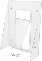 Deflecto Stand-Tall Wall Magazine Holder, Wall Mount Display, Break-Resistant Pocket, Clear, 9-1/8"W x 11-3/4"H x 2-3/4"D (55501)