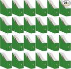 Limitliho Cardboard Magazine Holder (24 Pack), Sturdy Book Bins for Classroom, Vertical File Folder Organizer, 10.6'' 10.2'' 3.5'' Inch Magazine Rack (Green, 24 Pack)