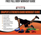 Draper's Strength Heavy Duty Resistance Stretch Loop Bands for Powerlifting Workout Exercise and Assisted Pull Ups