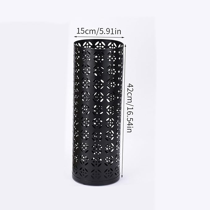 Metal Umbrella Stand with Coating and Nonslip Base for Home Offices Entryway Walking Stick Umbrella Storage