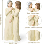 Mom Birthday Gifts from Daughter, Mother Gift for Mothers Day Christmas of The Bride Gifts Expresses Caring Relationship Between Adult Mother Daughter Figurines