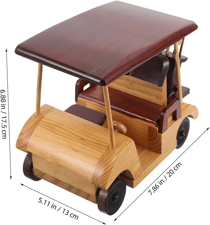SUPVOX Handmade Vintage Car Sculpture for Home Decoration Unique Antique Vehicle Ornament for Desktop and Bookshelf for Car Lovers