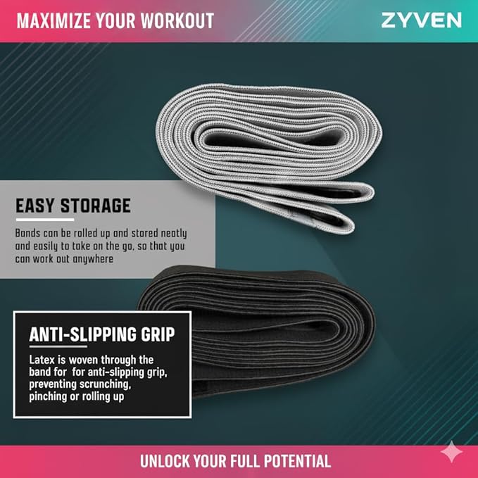 Premium Performance 76" Extended-Length High-Resistance Bands for Ultimate Strength, Mobility, and Plyometric Workouts