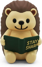 Little Readers – Cute Figurines for Bookshelves, Desks, Terrariums & Home Decor – Book-Loving Animal Statues - Hedgehog