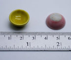 1shopforyou 1 Set of 10 Mixed colorful ceramic plates, and bowls handmade for home decoration can be a wonderful addition to your kitchen or dining area.