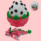 Enchanted 3D Egg with Miniature Inside - Handcrafted Printed Collectible | Fantasy Decor & Gift (Dragon Fruit Dragon & Egg (Box))