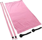 Premium Aerial Hammock Yoga Swing Kit Yoga Hammock Handstand Split Leg Stretchable Training Portable Elastic Aerial Hammock for Home Sky Blue(Pink)