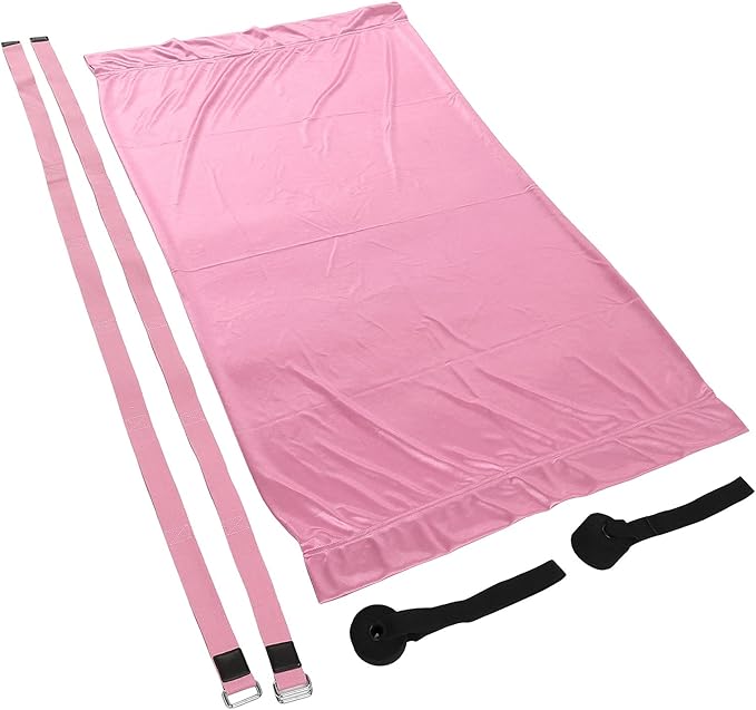 Premium Aerial Hammock Yoga Swing Kit Yoga Hammock Handstand Split Leg Stretchable Training Portable Elastic Aerial Hammock for Home Sky Blue(Pink)