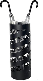Mango Steam Round Cat Spiral Umbrella Stand 22" Tall, Black