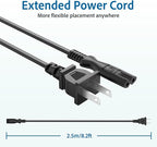 Power Cord 8.2ft for Under Desk Elliptical Leg Exerciser While Sitting for Seniors