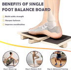 Ankle Balance Board for Stability & Strength Training – Single Leg Balance Board Wobble Board Balance Trainer for Ankle Strengthener, Axis Board for Home Gym, Rehab & Athletic Training
