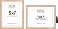 KTKDE 5x7 Picture frame Set of 2,4x6 with mat 5x7 without Mat,Modern Style Wood Composite Frame, Real Glass, Studio Gallery frame Wall Mount and Tabletop Display Family Friends Wedding Ideal Gift