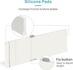 Vtopmart 4 Pack Drawer Dividers for Clothes, 4" High 11.3"-17" Adjustable Expandable Dresser Drawer Organizer, Plastic Drawers Separators for Dresser, Baby Clothes, Underwear, Kitchen & Office Storage