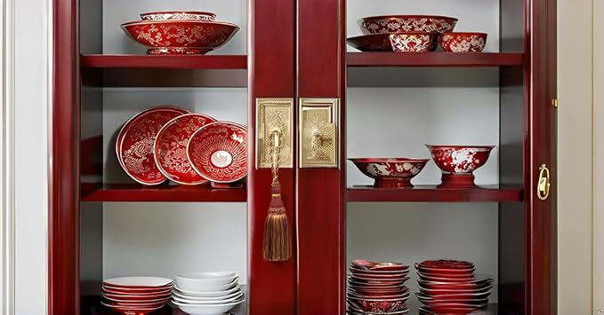 DÉCOPRO Beautiful Large 8" (20cm) Tassel (KTH8) Burgundy Gold Red Multicolor #1253 (Carmine Red Yellow Gold Dark Red) Individually Sold