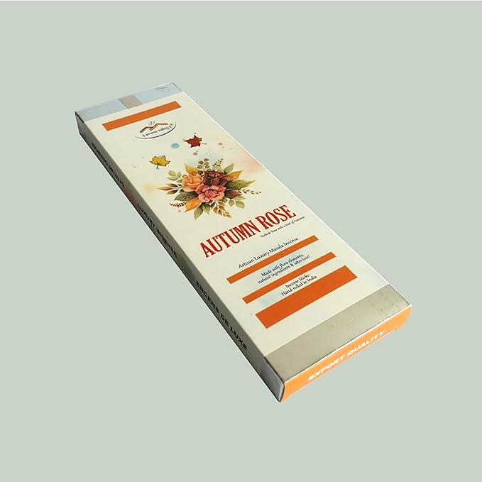 Autumn Rose Incense Sticks aka Nataraja - Artisan Luxury Masala Incense - Divine Scent for Home and Meditation - Handcrafted 30 Sticks